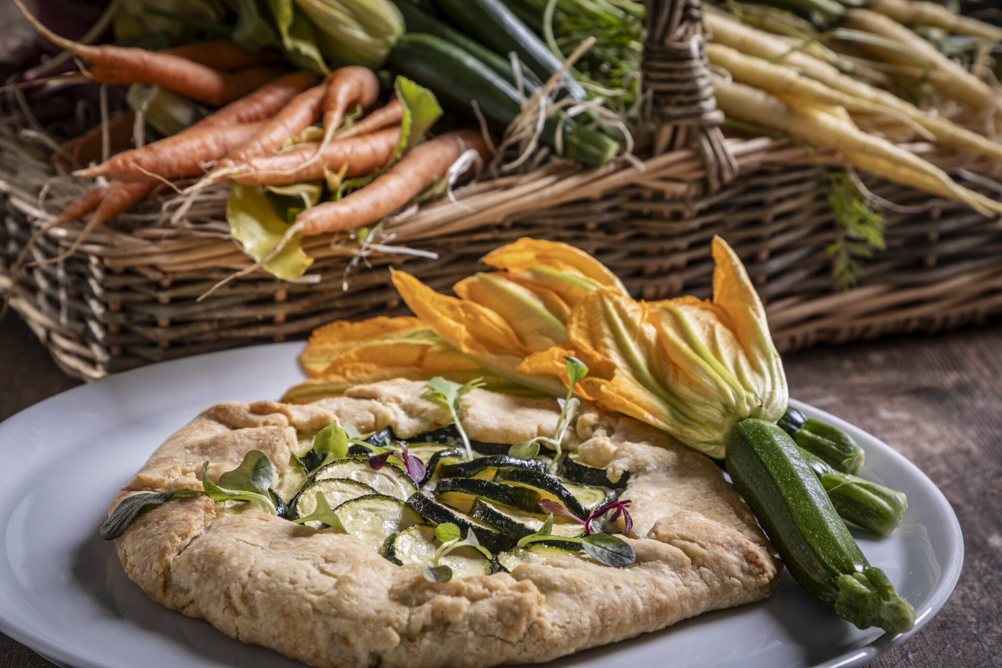 Courgette and Ricotta Galette - Seasonal Summer Cooking